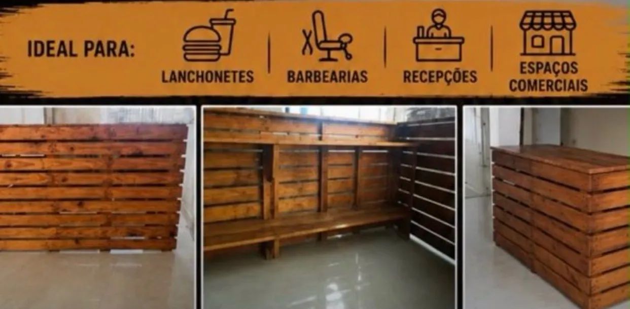 Vendo balcão de madeira 