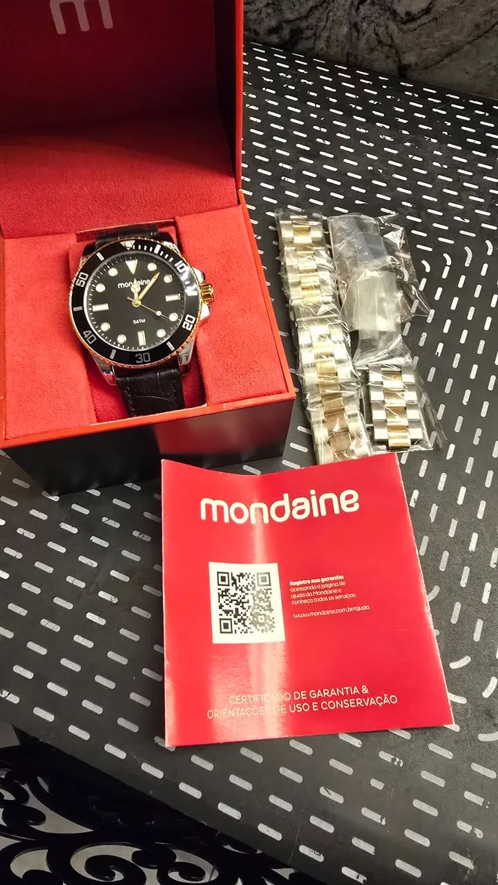 Mondaine Diver Prata\Dourado  - Foto 3