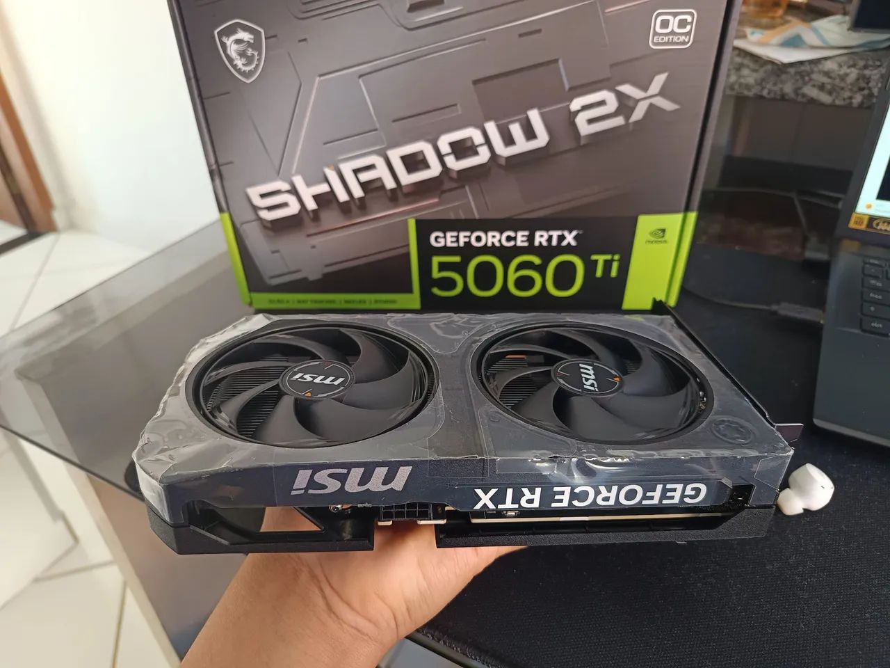 Placa de vídeo RTX 5060 Ti MSI Shadow (nova) - Foto 4