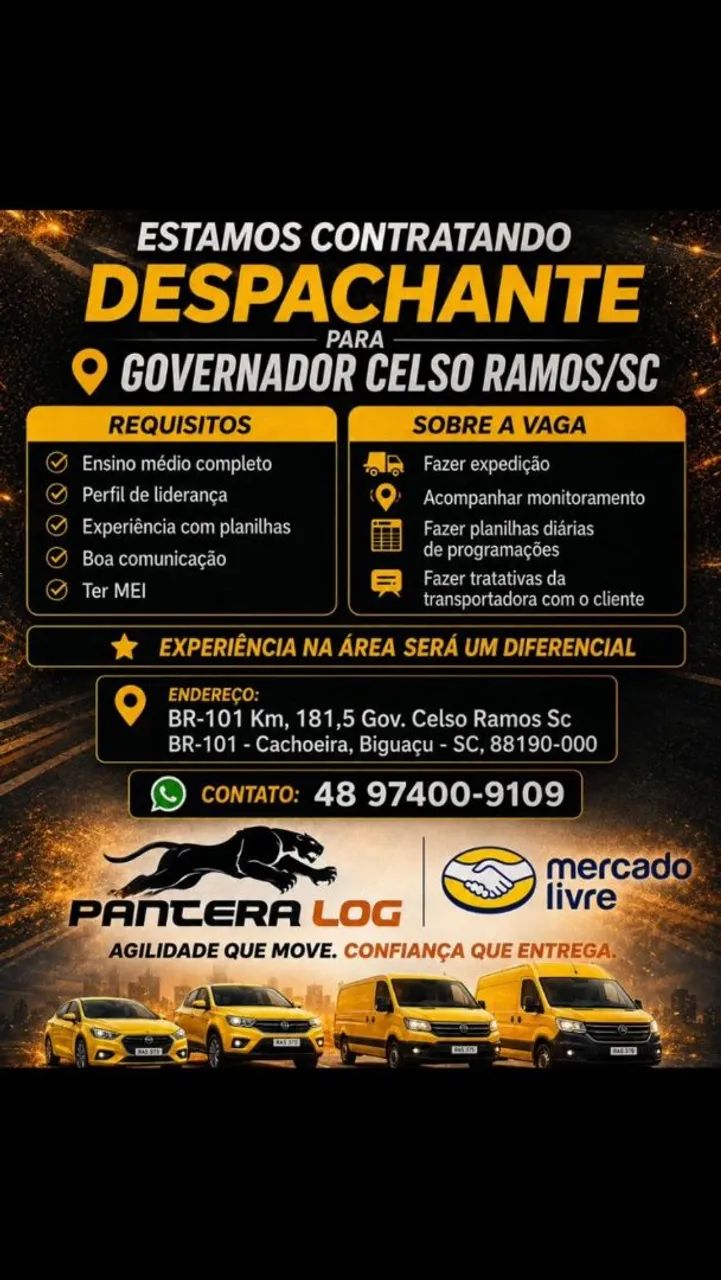 VAGA PARA DISPATCHER