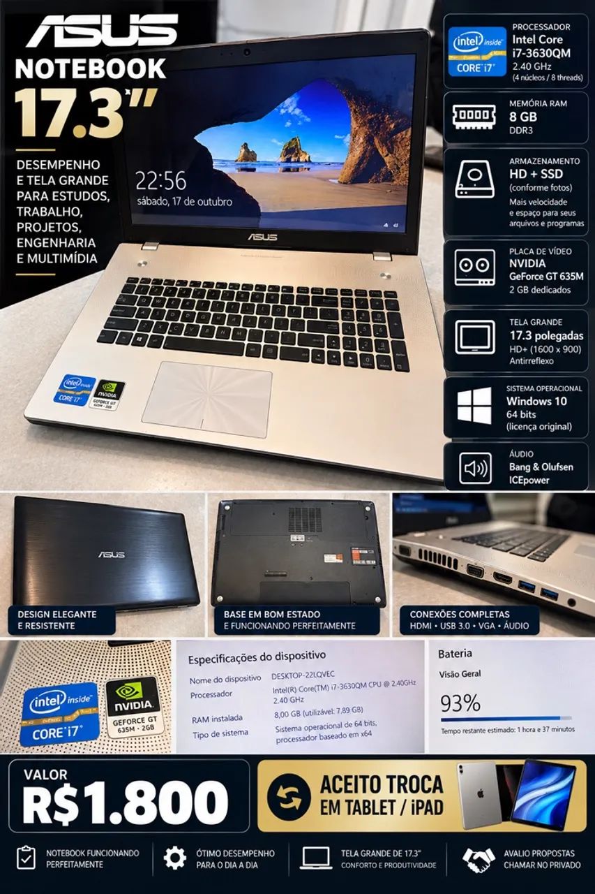 Notebook i7