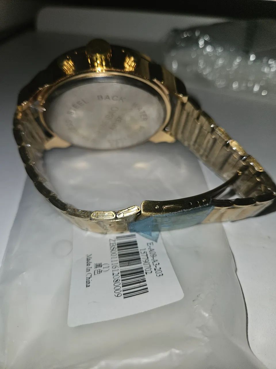 Relógio Grande Dourado Novo - Foto 3