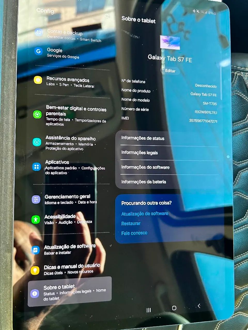 Galaxy Tab S7 Fe, Caixa, Case e caneta. - Foto 2