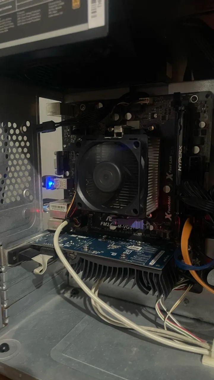 kit placa mãe + placa de video para po de escritorio!