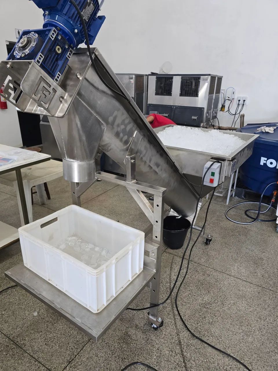 Embaladora gelo inox