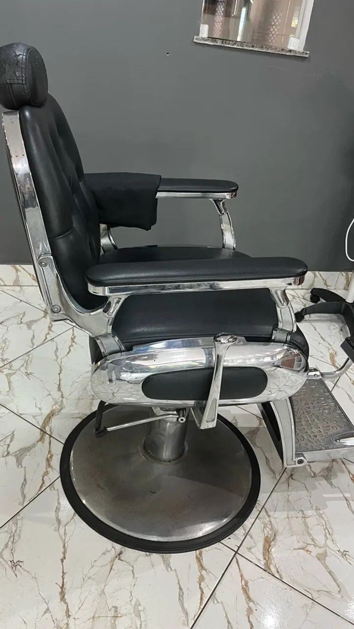 Bancada com espelho e cadeira para barbeiro profissional - Foto 3