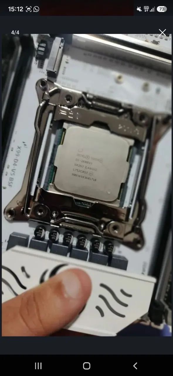 Pc xeon placa mae , processador  2 memorias Ram 8g + hd 500g - Foto 3