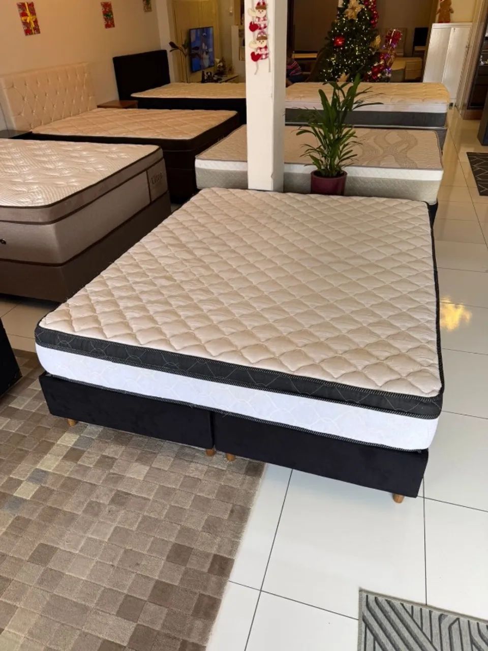 Cama box QUEEN CASTOR COM COLCHÃO - Entrego!  - Foto 2