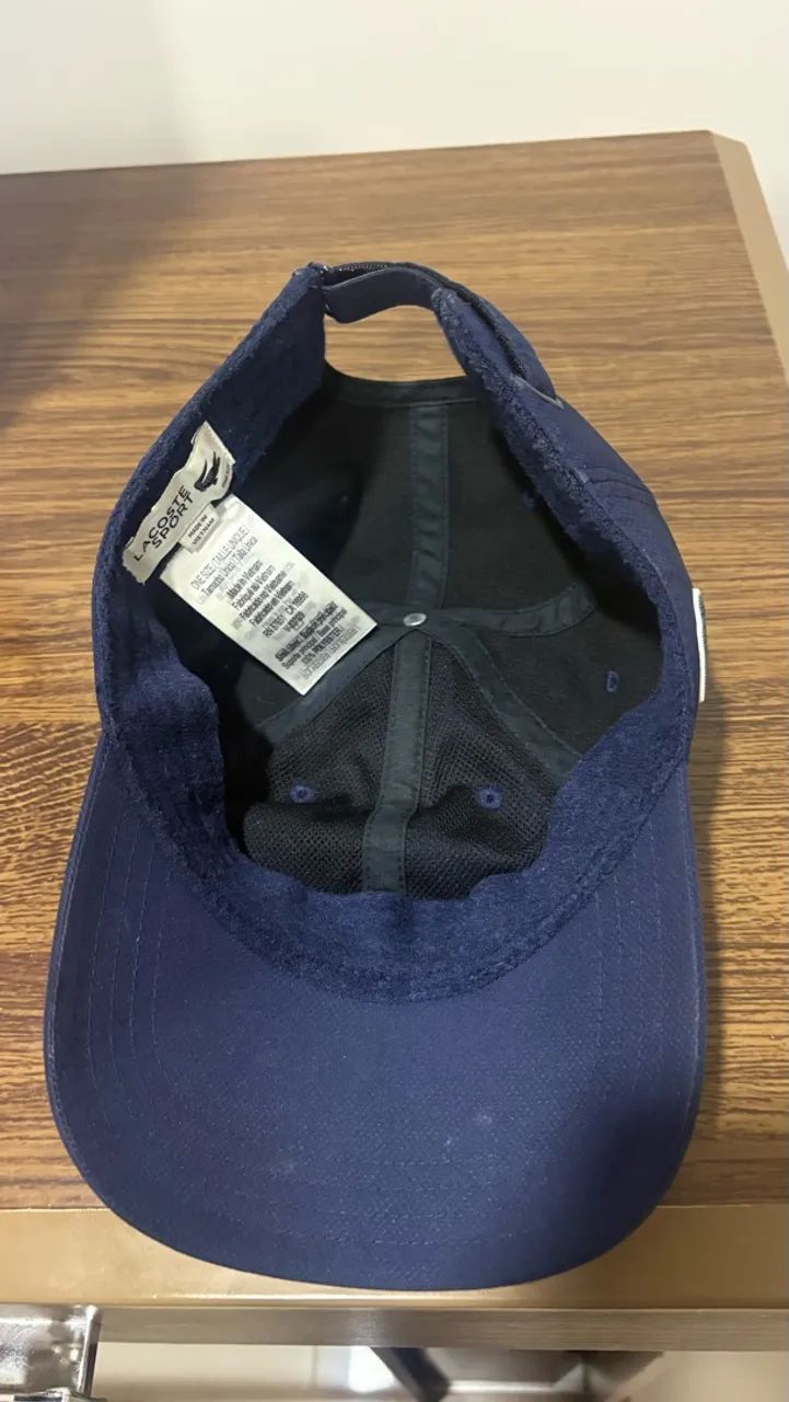 Boné Lacoste Sport azul marinho  - Foto 5
