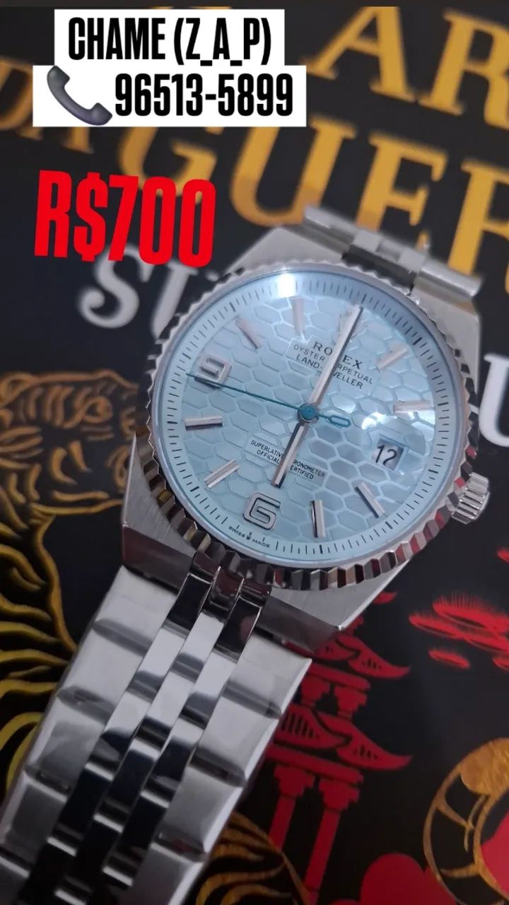 Relógio Rolex Modelo Land Dweller Mostrador Azul _ AUTOMÁTICO  - Foto 2