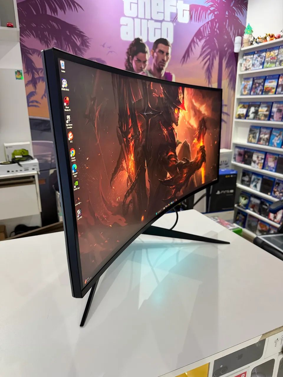 Monitor AlienWare 34 polegadas curvo 120hz - Foto 2