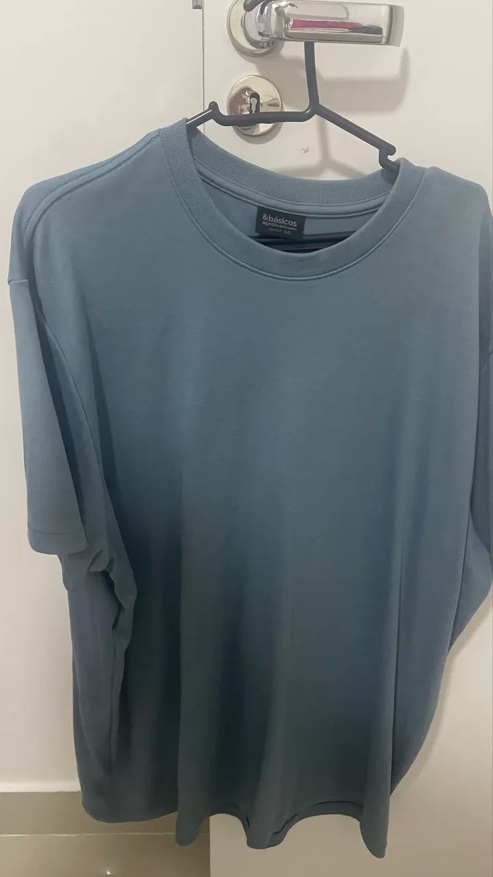 CAMISETA MASCULINO ALGODÃO PERUANO - Foto 3