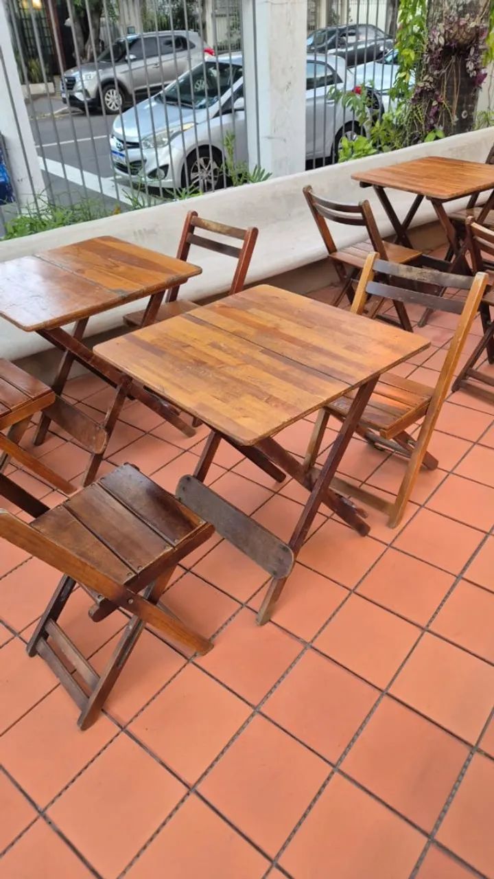 Mesa com cadeiras ánatomica dobráveis - só mesas só cadeiras -  a melhor do mercado