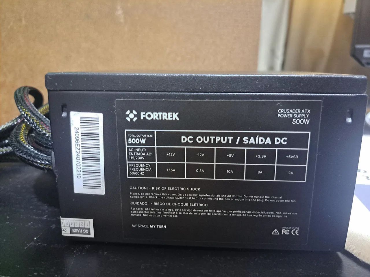 Fonte Fortrek Crusader 500W (Não modular Usado) - Foto 3