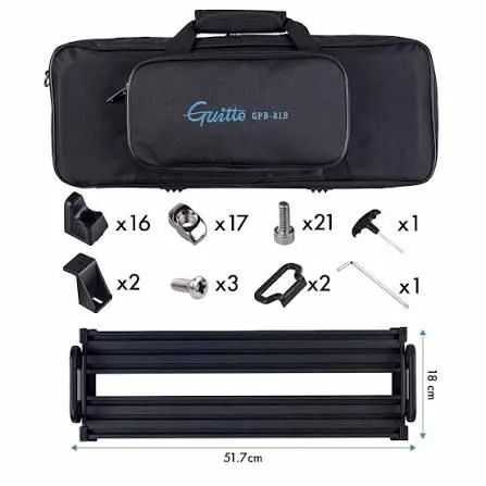 Pedalboard Guitto com Bag e acessórios  - Foto 4