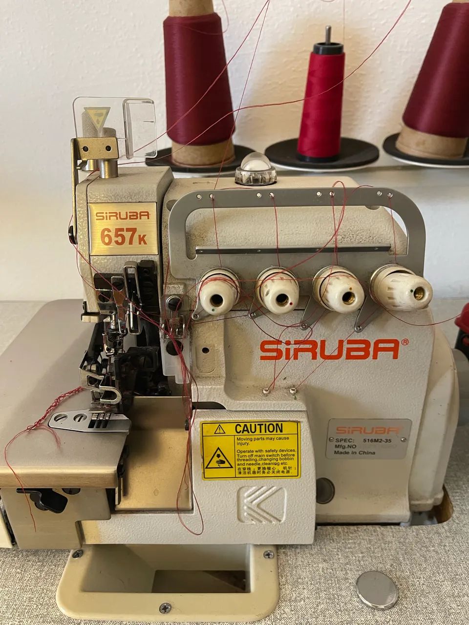 Máquina Overlock Industrial Siruba 657K - Foto 2