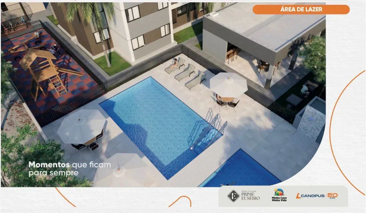 Gran Village Prime Eusébio, Lançamento, 57m2, 3 Qtos, 300m do Shopping Eusébio - Foto 3