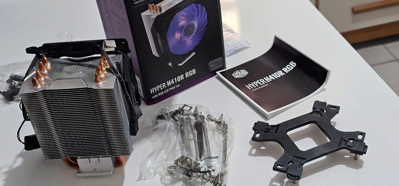 Cooler Master Hyper H410R RGB - Cooler para Processador Intel e AMD - Foto 2