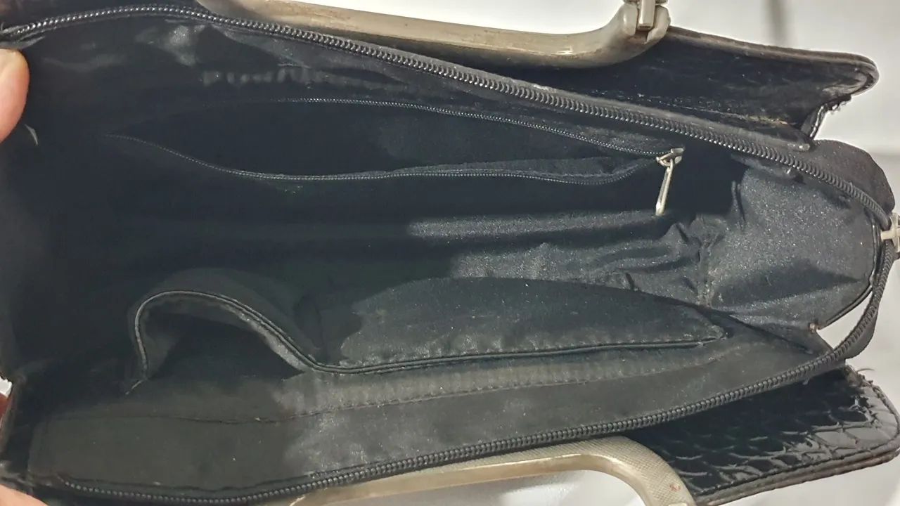 Linda bolsa de couro vintage  - Foto 5