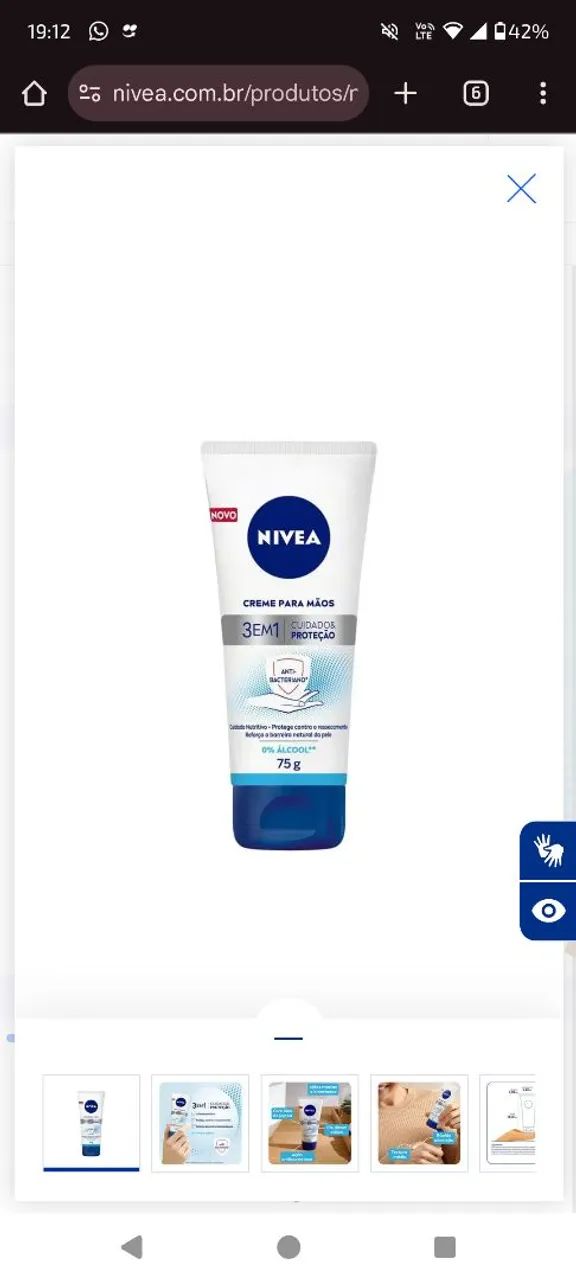 Lote de creme Nívea para as mãos. - Foto 2