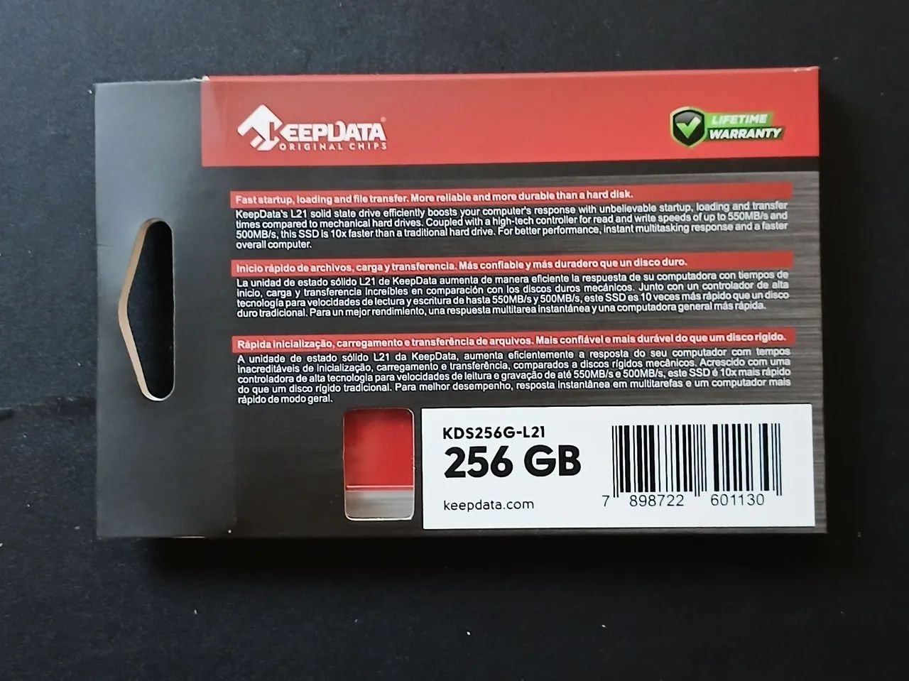 SSD 256GB novo - Foto 2