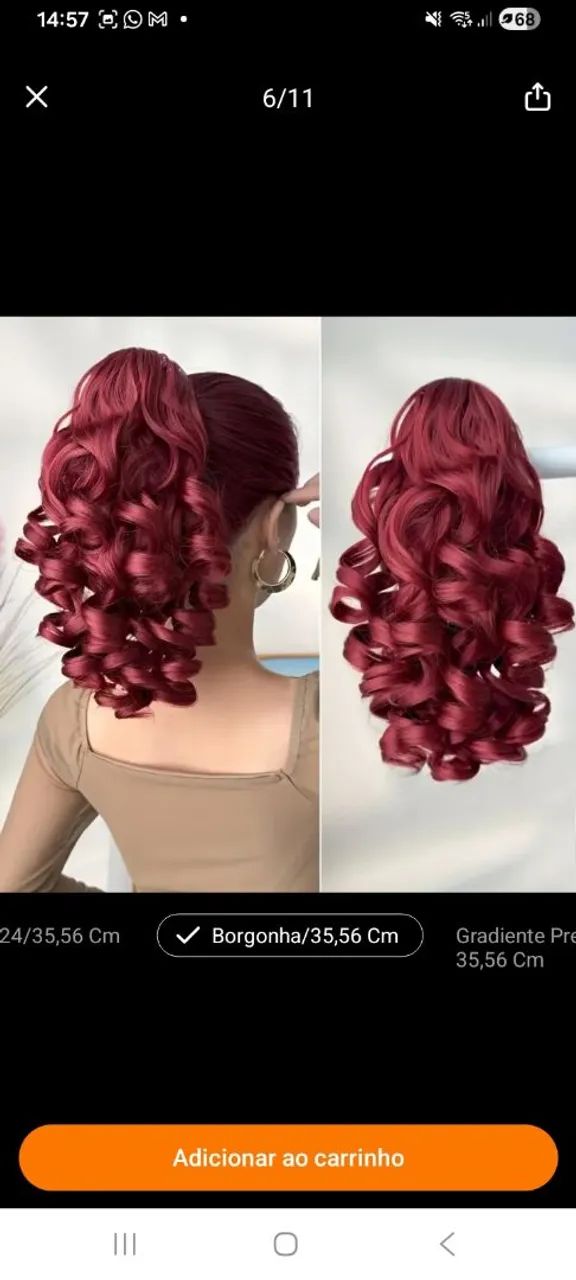 Prendedor de cabelo novo 