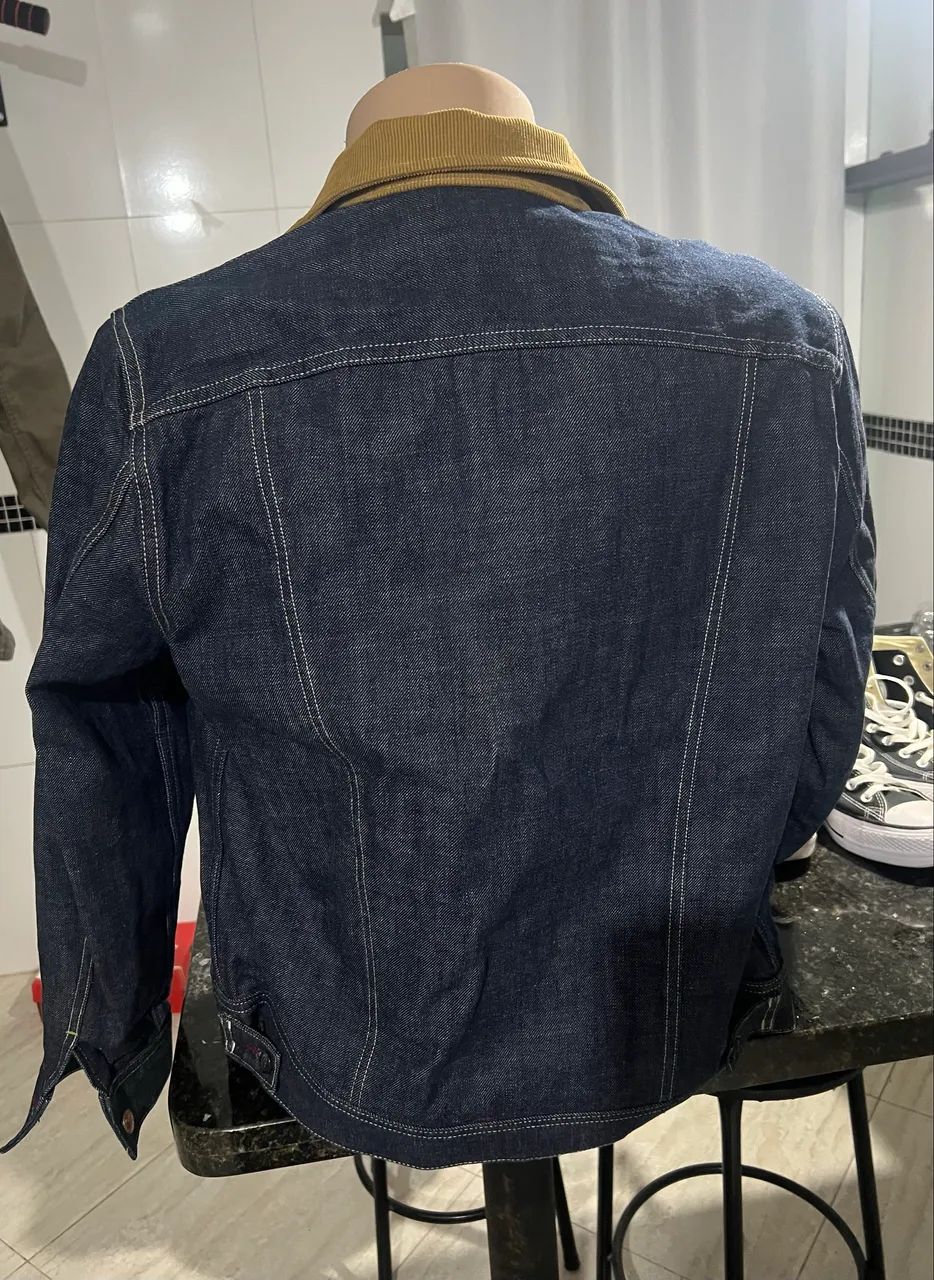 Lee Storm Rider + Paul Smith Jaqueta Jeans Selvedge cor Indigo