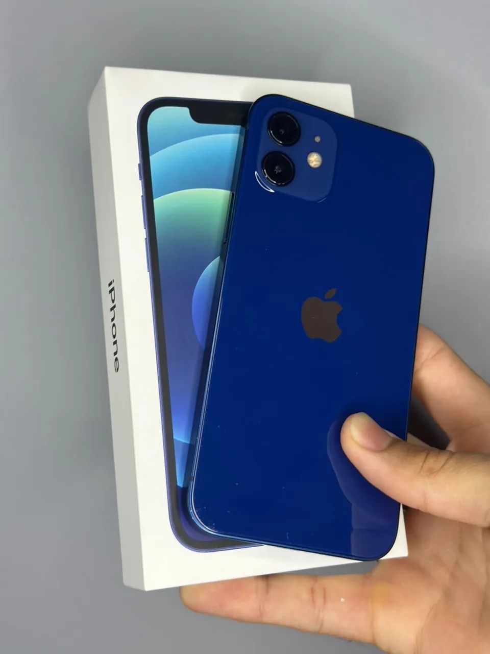 iPhone 12 ブルー　64GB IPHONE 12 64GB AZUL IMPECÁVEL - Celulares e Smartphones - Jardim