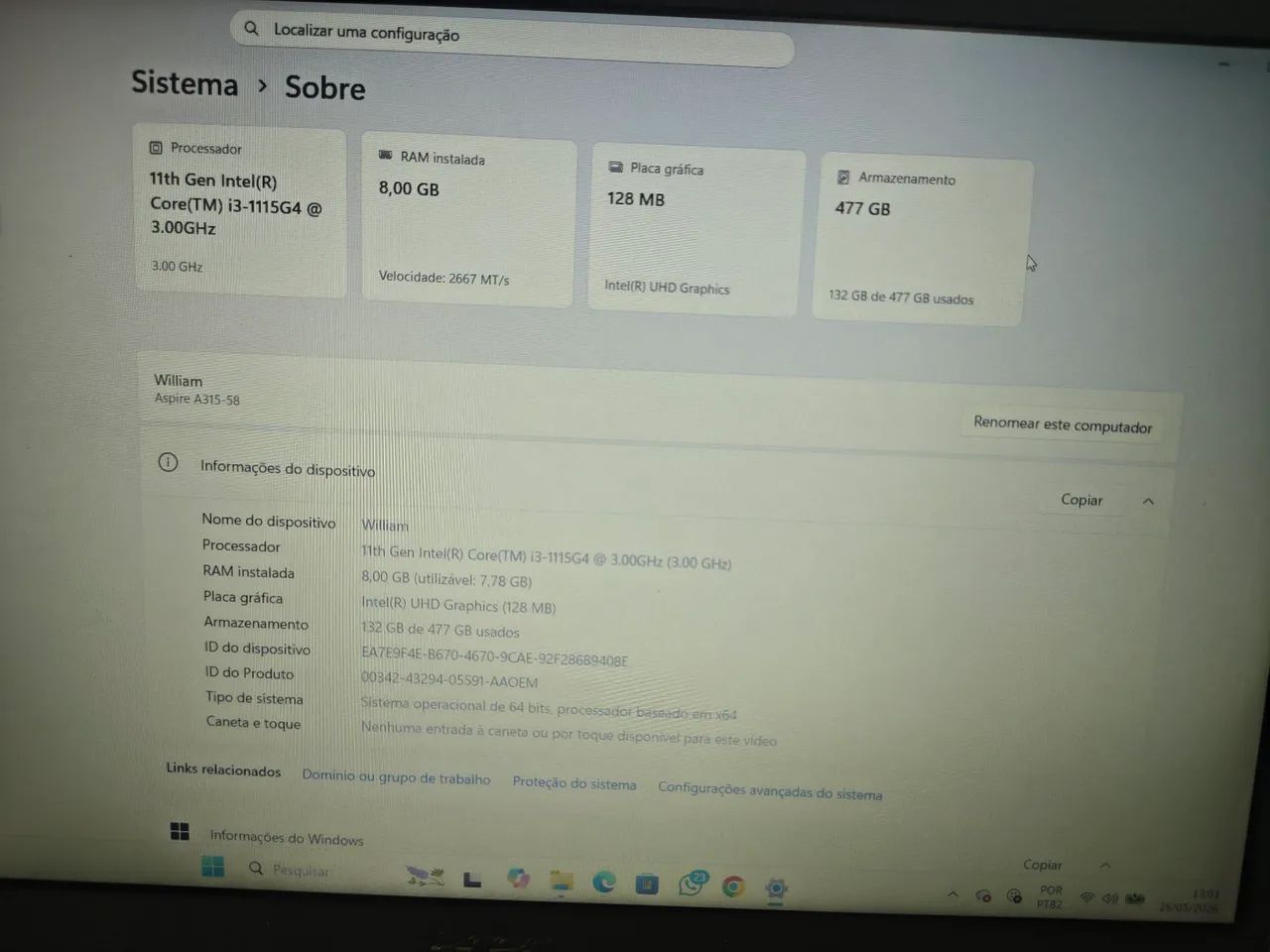 Notebook Acer aspire - Foto 2