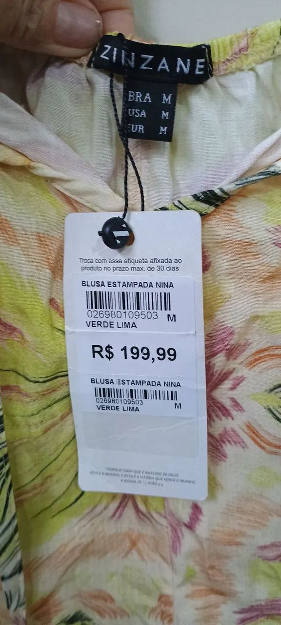 BLUSA ZINZANE NOVA NO TAG - Foto 2