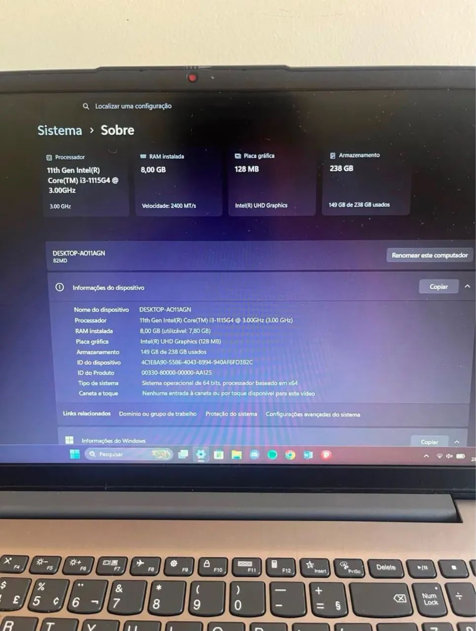 Notebook Lenovo Ideapad 3i - Foto 3