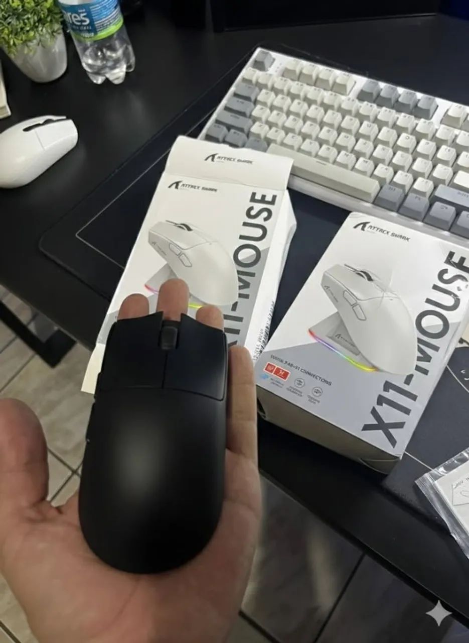 Mouse Gamer Attack Shark X11 - Sem Fio com Base de Carregamento - Foto 3