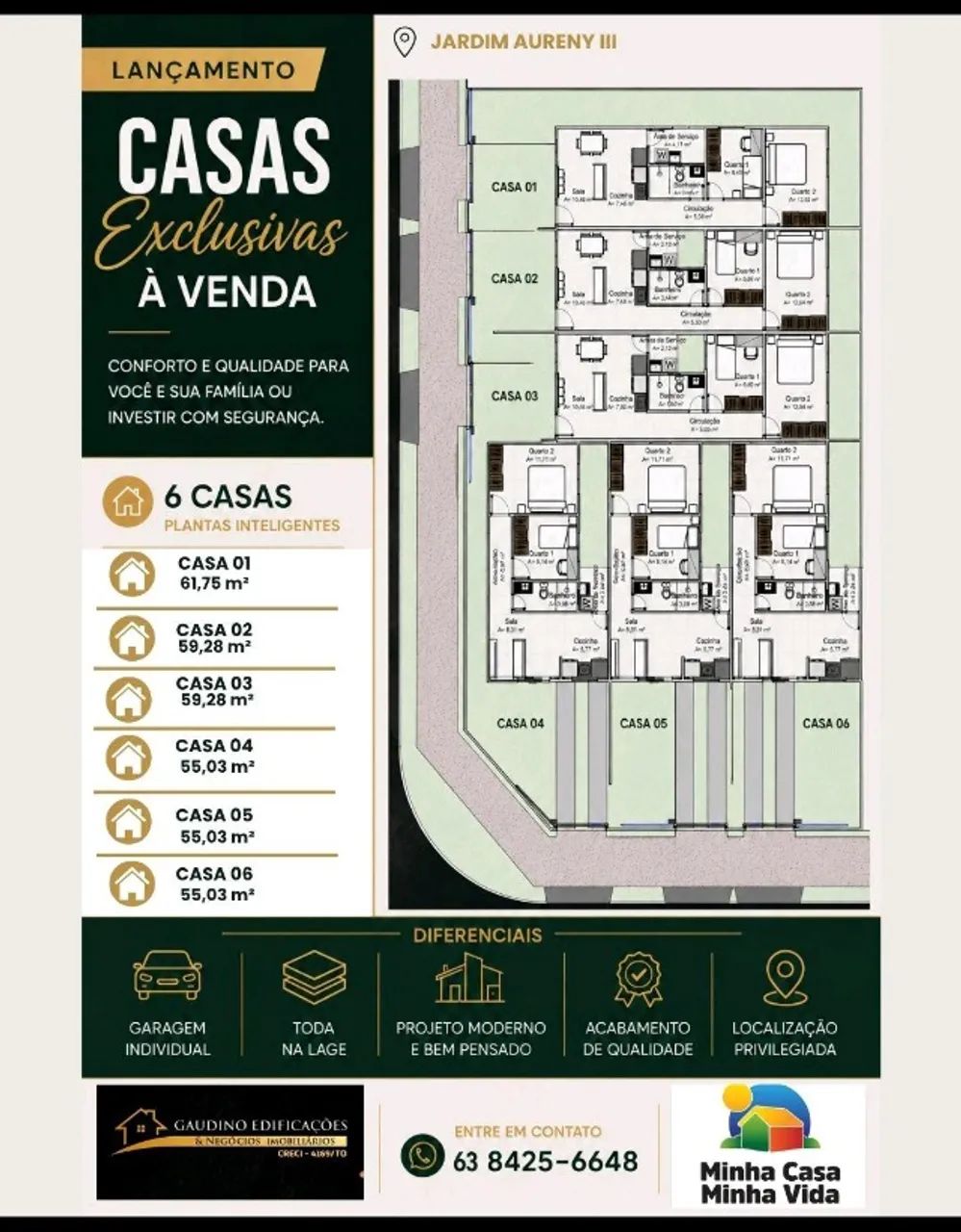 MINHA CASA, MINHA VIDA, 2 QUARTOS, NO AURENY 3 - Foto 5