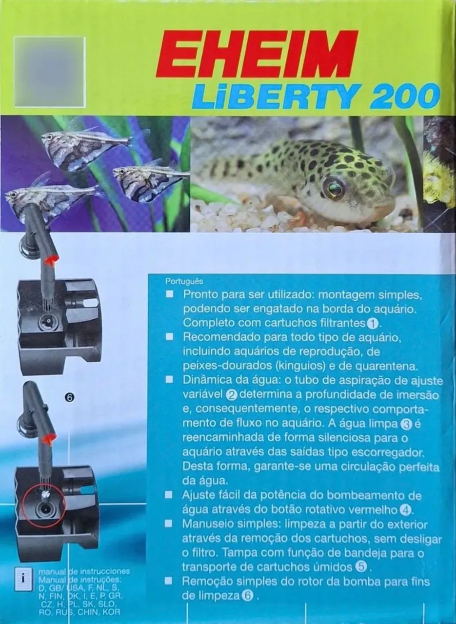 Filtro externo Hang On Ehein Liberty 200 2024 760L/H 127V - Foto 5