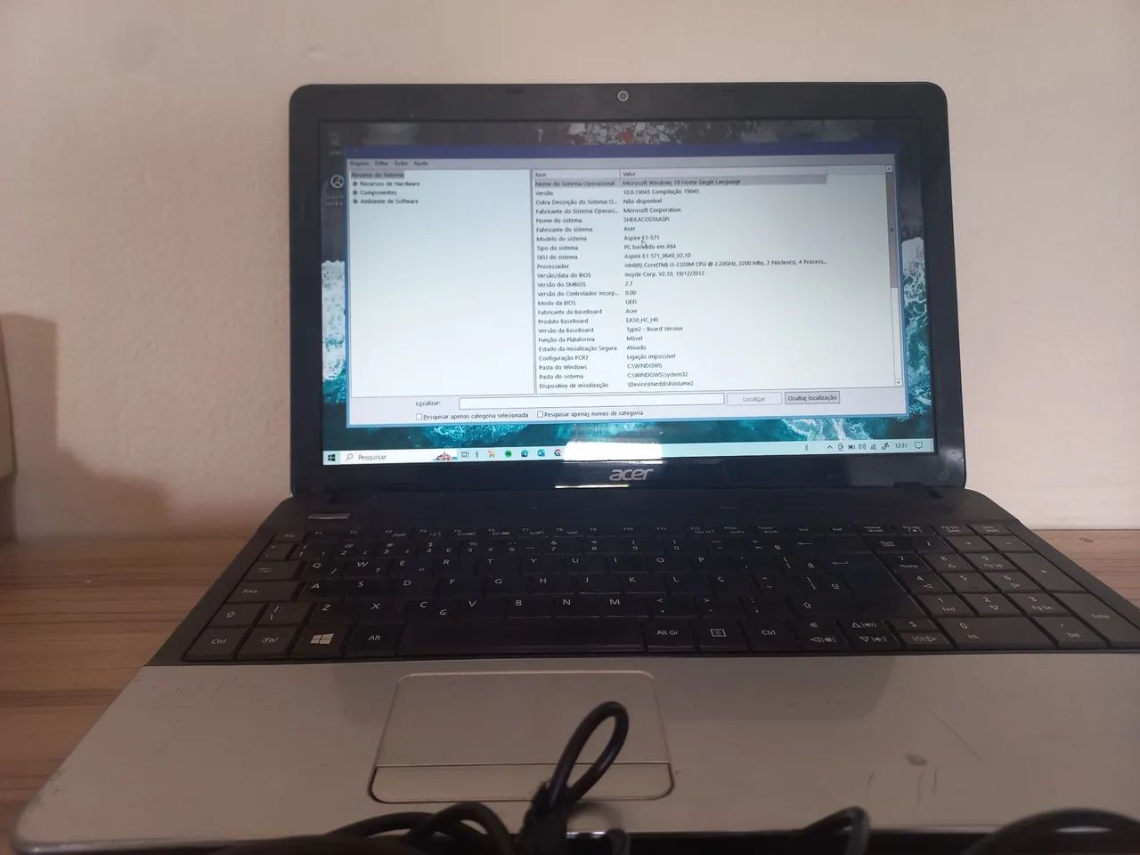 Computador notebook  Acer Aspire E1-571