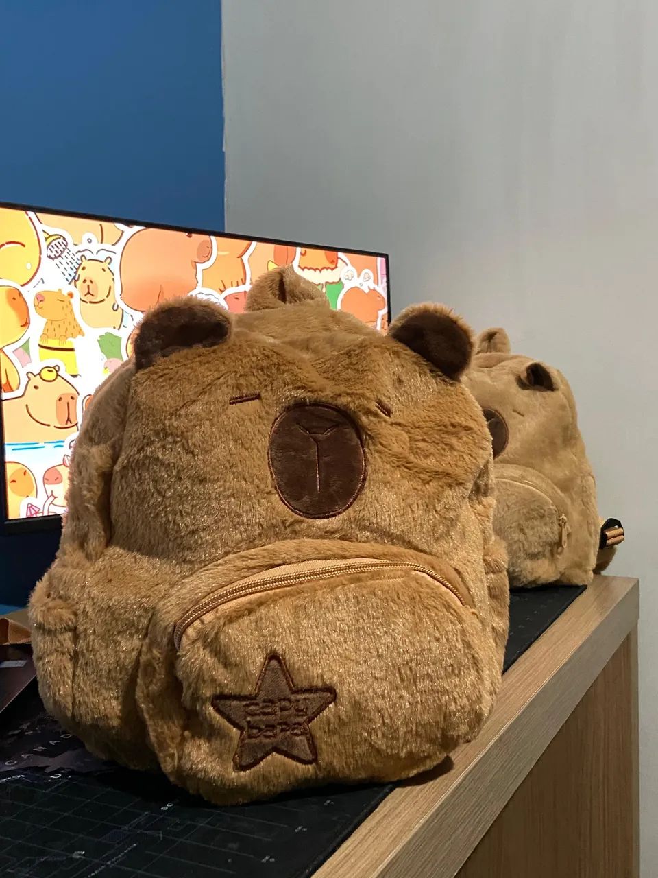 Mochila Capivara Infantil - Retire hoje - Produto Novo