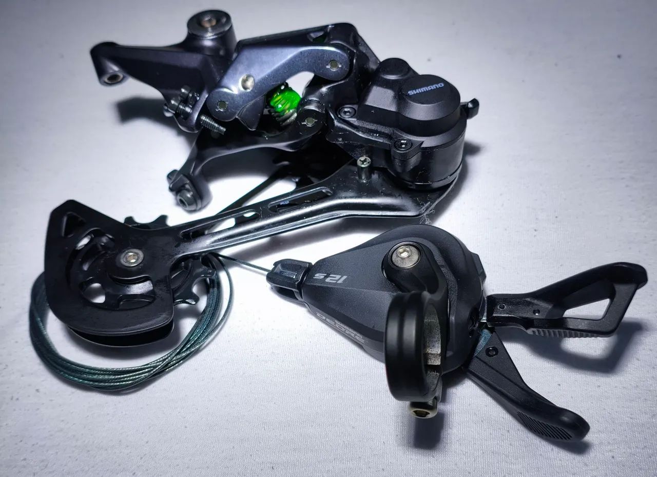 Câmbio e passador Shimano deore 6100 12 velocidades 