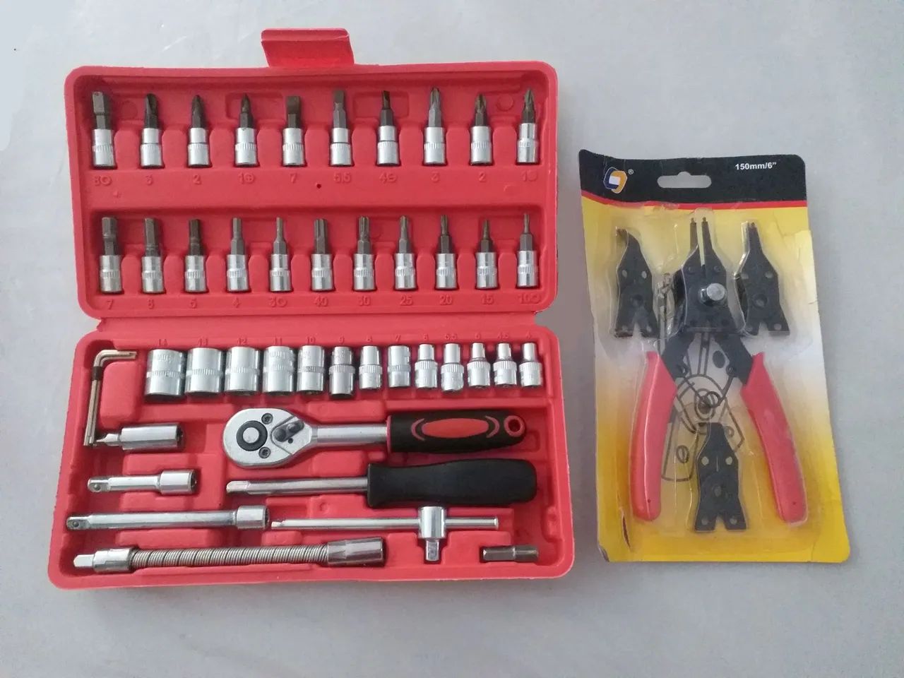 Kit Maleta de Ferramentas e Alicate de anéis