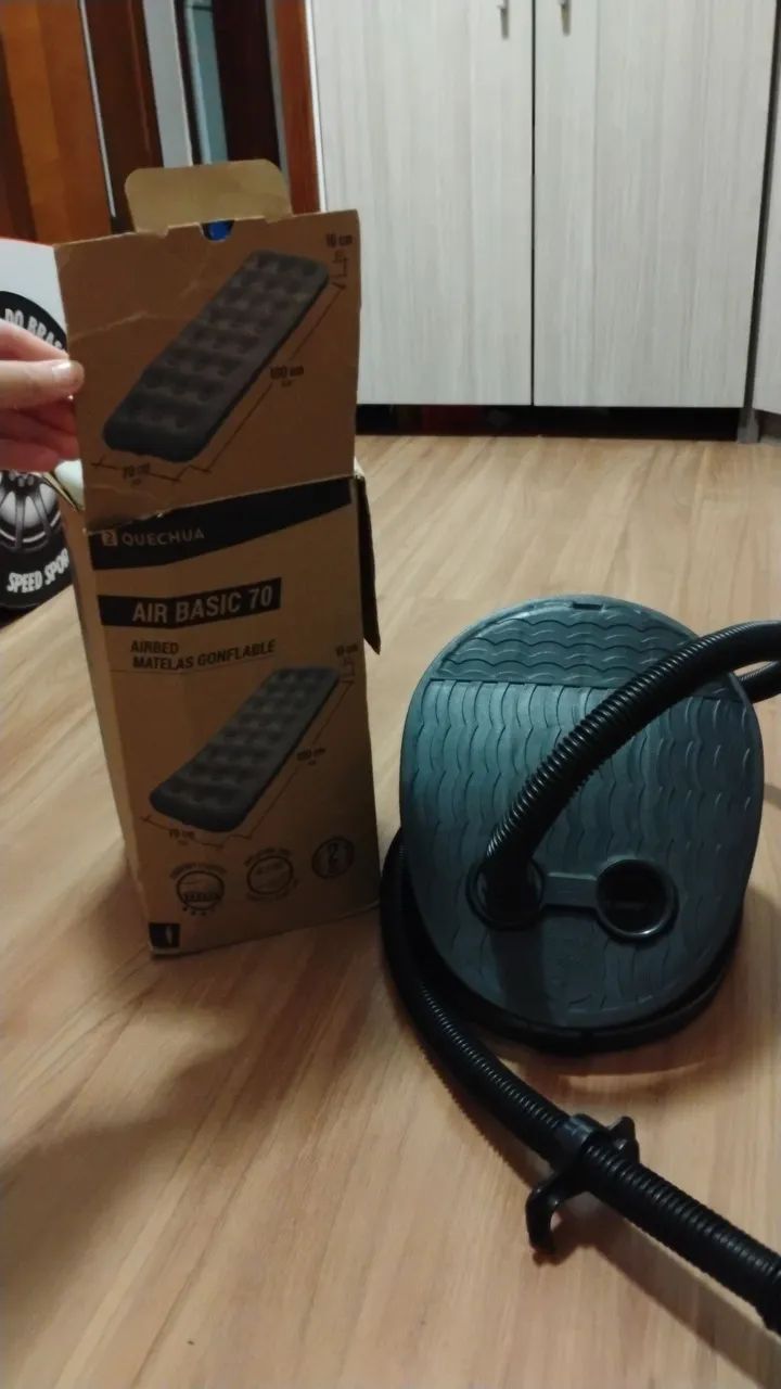 Colchão inflável solteiro novo na caixa! - Foto 4