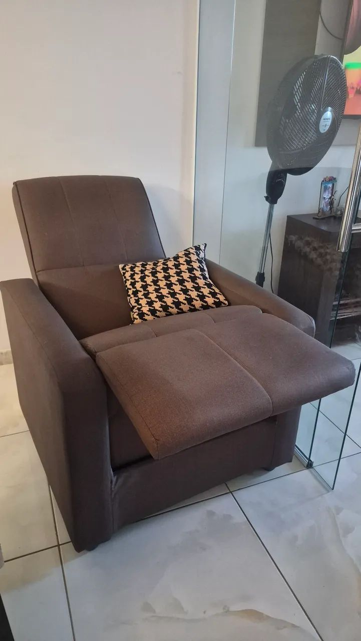 Poltrona reclinável tecido impermeável  - Foto 2