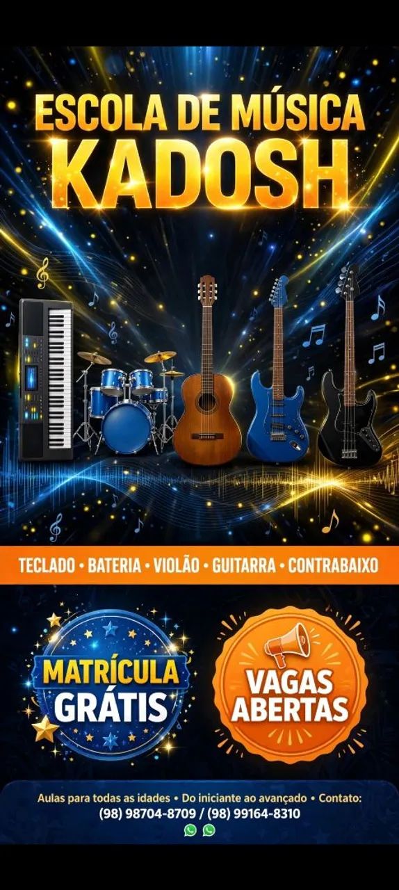 Aulas de música em Raposa 