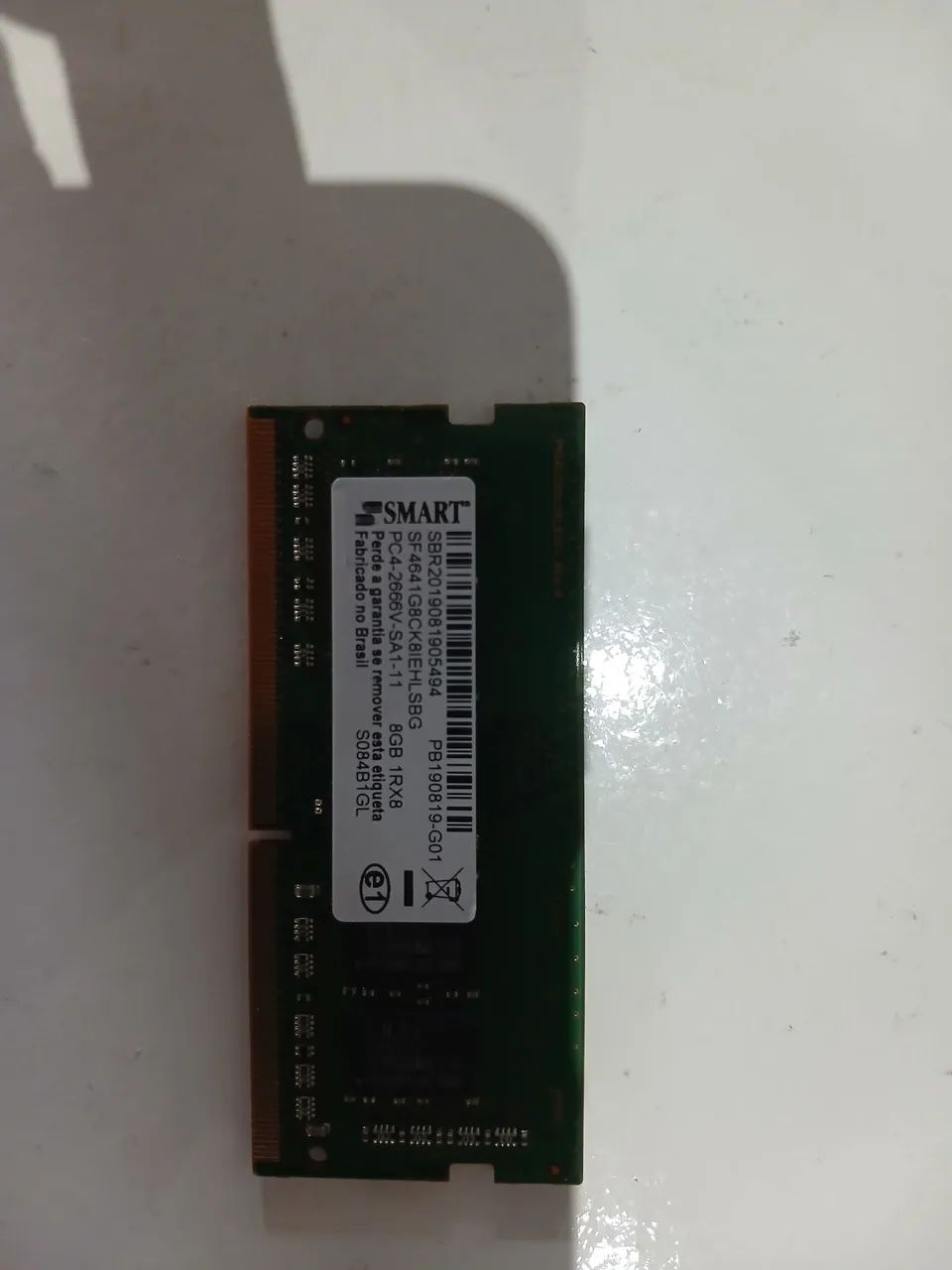Memoria smart ddr4 8gb 2666 funcionando perfeitamente - Foto 2