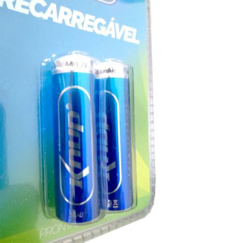 2 Pilhas Aa Recarregável 2700Mah KP-2800AA Knup Blister Lacrado Pronta Para Uso - Foto 2
