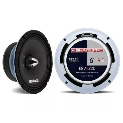Alto falantes Snake 6'' ESV 220 RMS Novo 1 ano de garantia Entrega gratis em 6x