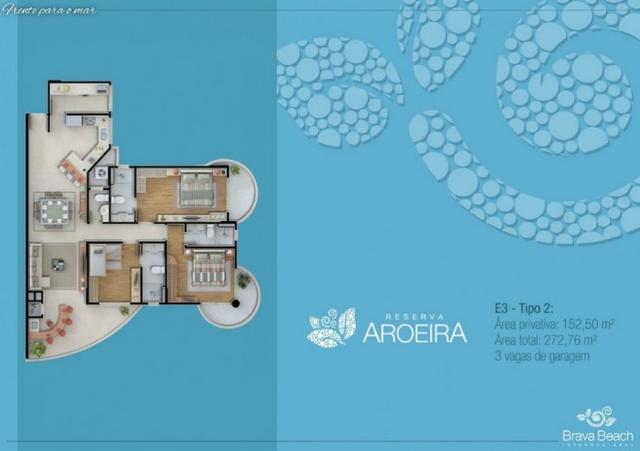Apartamento Semi Mobiliado no Brava Beach, 4 suites 3 vagas, praia brava Itajai! - Foto 2
