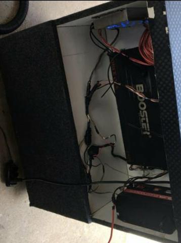 Vendo ou troco caixa de som residencial, passo cartão - Foto 5