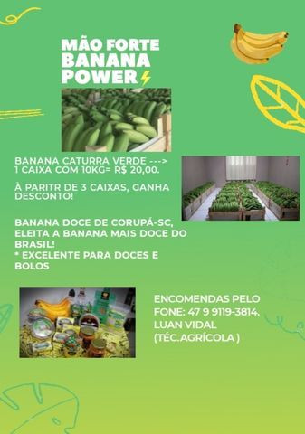 Banana Verde (Mão Forte Banana Power)