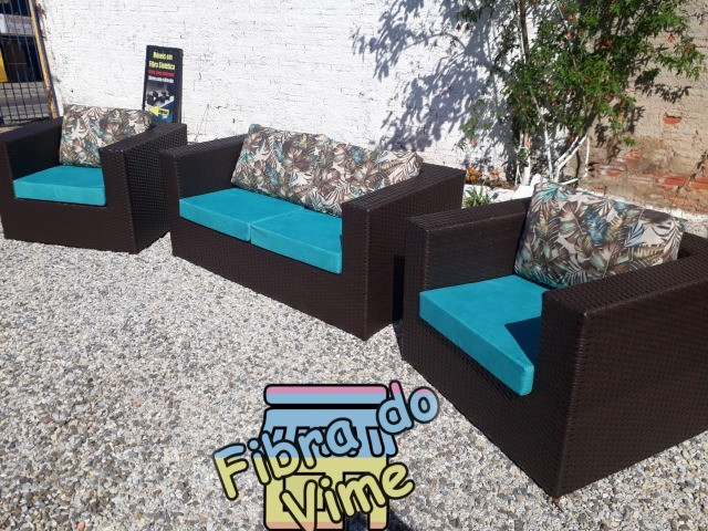 Jogo de Sofa Quadrado Vazado Para Jardim - Foto 4