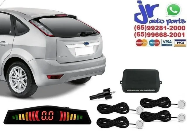 Kit sensor de estacionamento ré Branco Ford Focus