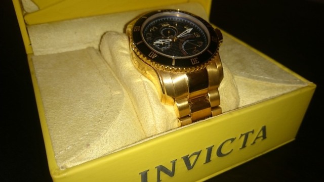 Relógio Invicta Banhado Ouro - Foto 2